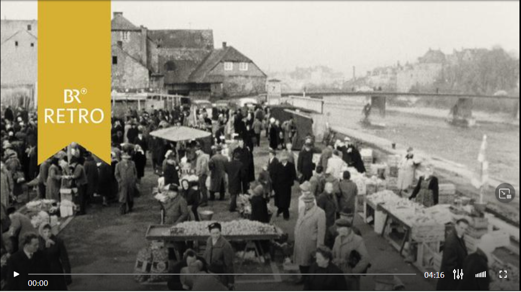 Der Donaumarkt in Regensburg Anno 1962